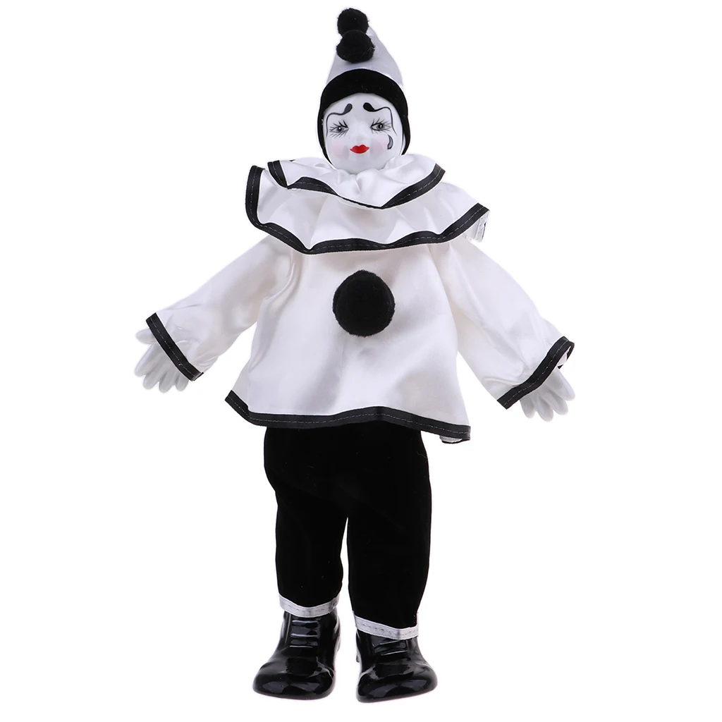 38cm Porcelain Dolls Clown For Kids Birthday Gifts Toy Home Table Decoration Kids Toy Gifts #4