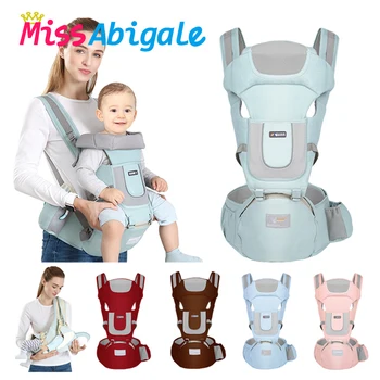 

MissAbigale Ergonomic NewBorn Baby Carrier Infant Kids Backpack Hipseat Sling Front Facing Kangaroo Baby Wrap for Baby Travel