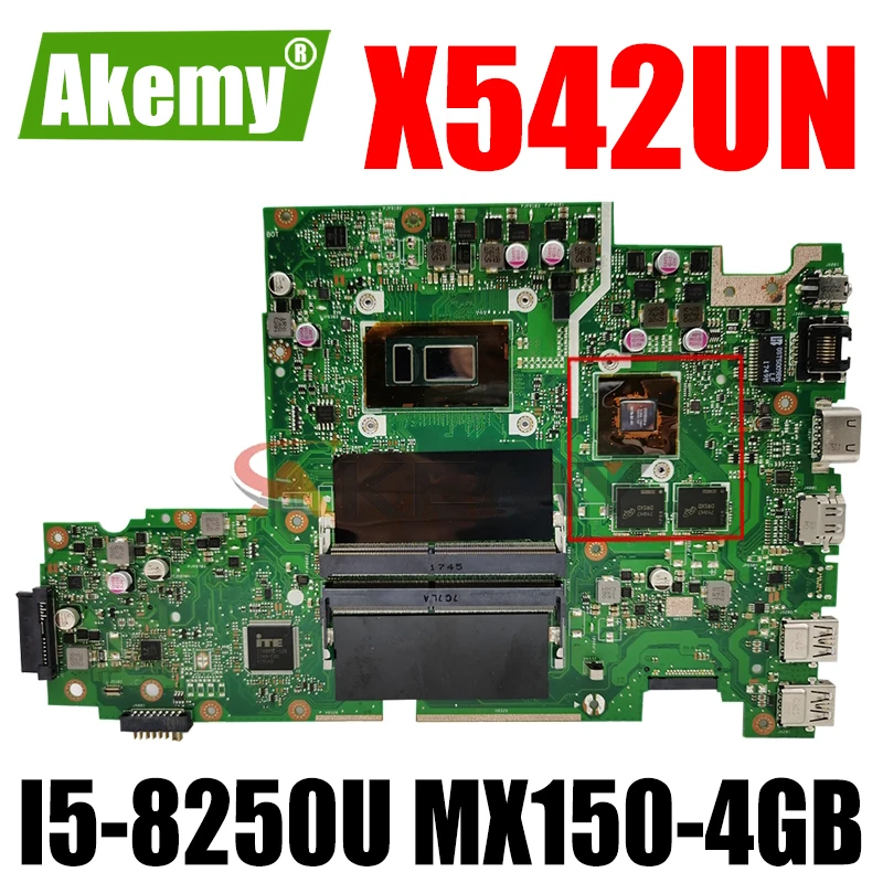 Akemy X542UN материнская плата для ноутбука ASUS VivoBook 15 FL8000UN V587UN X542UR X542UQ X542Uoriginal I5-8250U