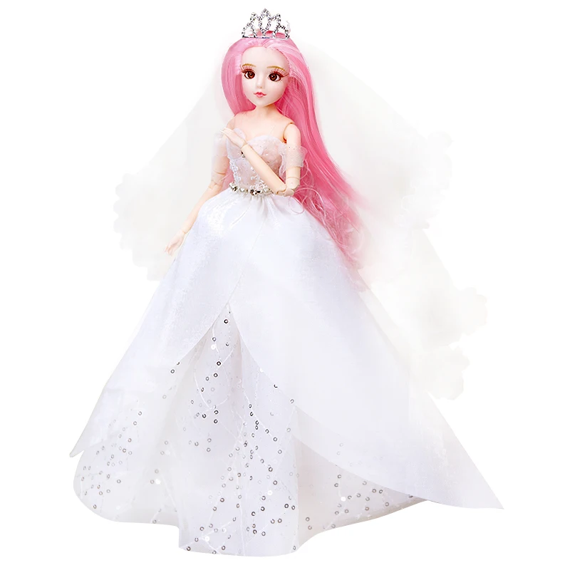 Fortune дней 1/6 MMGIRL BJD шарнирное тело с 3D глаза кружевное платье для девочек 30 см