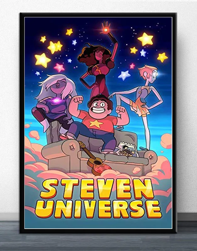 NT130 Oil Painting Hot Steven Universe Big Anime Casrtoon Poster Wall Art Canvas Picture Prints Living Garden Home Room Decor