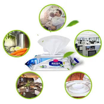 

160 Pcs Baby Wet Wipe Disposable Disinfection Wipes Prep Swap Pad Antiseptic Skin Cleaning Non-woven Wipes Kitchen Clean Wipe