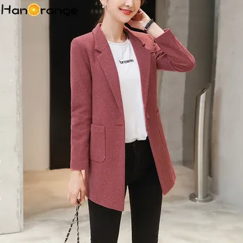 

Corduroy Small Coat Female Single Button Vintage Outwear 2020 Spring Autumn Loose Retro Long Blazer Jacket