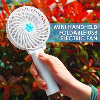 

Mini Handheld Desktop Cooling Fan Foldable USB Rechargeable Personal Portable Battery Operated Electric Fan Small Air Freshener