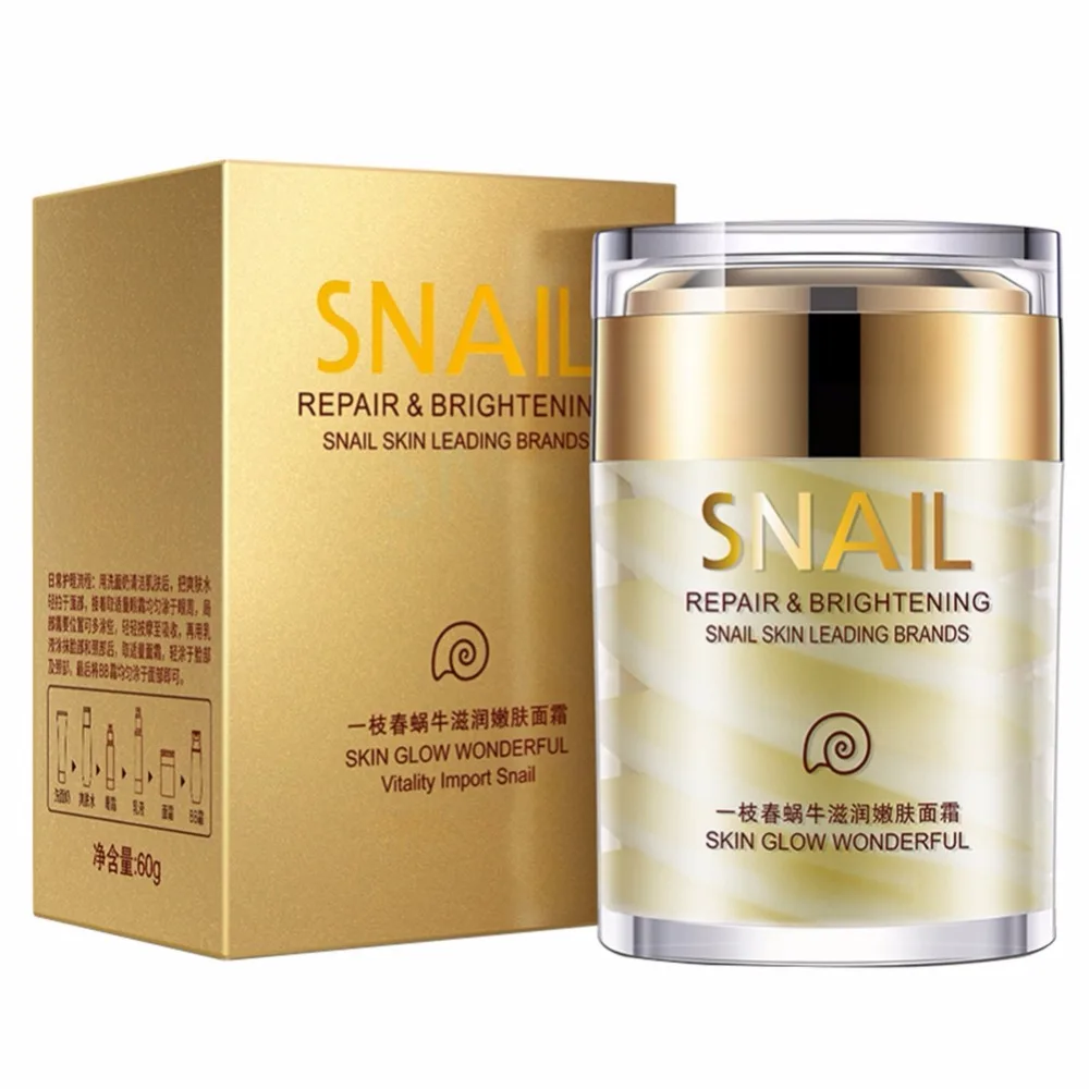 60g Snail Collagen Face Cream Age Less Natural Moisturizing Anti-Wrinkle Whitening Lifting Hydrating Nourishing Beauty Skin Care blossoming beauty hydrating