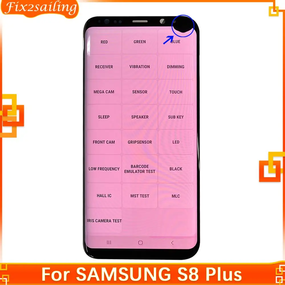 ЖК дисплей Super AMOLED для Samsung Galaxy S8 plus G955 G955f с дигитайзером и сенсорным экраном без