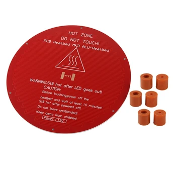 

3mm Thick Round Aluminum Heat Bed 3D Printer Heatbed Hot Plate for Delta Rostock 3D Printer Aluminum Heated Bed Hot Bed