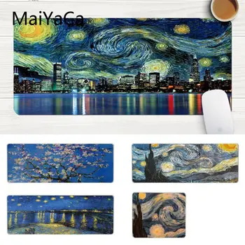 

MaiYaCa In Stocked Van gogh's starry night in Toronto Keyboard Gaming MousePads Large Lockedge Mouse pad PC Computer mat