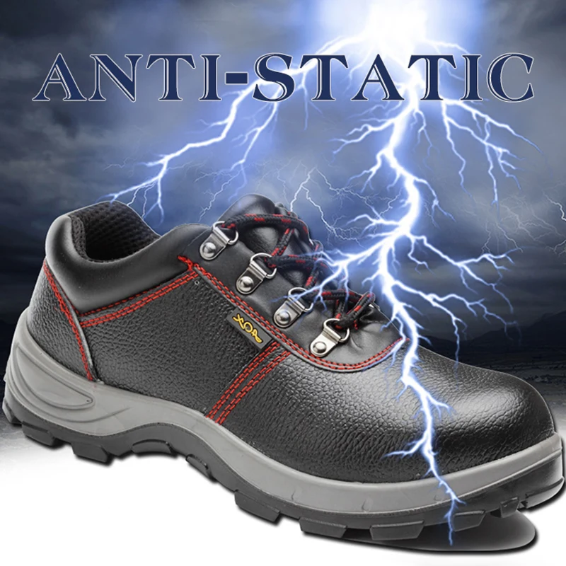 Промышленная защитная обувь легкая мужская кожаная Рабочая размера плюс со