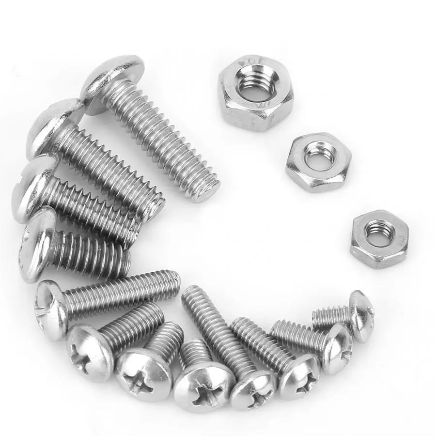 278pcs/set Stainless Steel Pan Screws Nuts Combination Kit