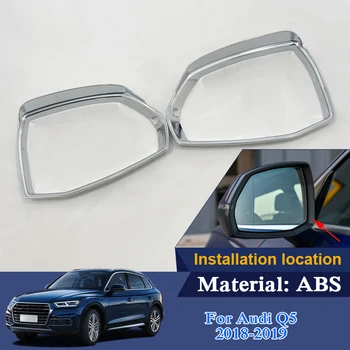 

Car Styling For Audi Q5 Q5L 2018 2019 Car Rearview Mirror Cover Frame Exterior Decoration Trim ABS External Accessories