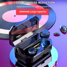 Новые наушники G03, беспроводной светодиодный, умный внешний аккумулятор, TWS, 5,0, Bluetooth, 9D, стерео, IPX7, водонепроницаемый, PK, G02, для realme x2 pro Q x