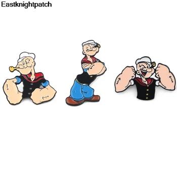 

12pcs/lot E1756 Cartoon Power Man Fun Enamel Pin Collection Fashion Brooch for Friends Backpack Lapel Pin Badge Jewelry Gift