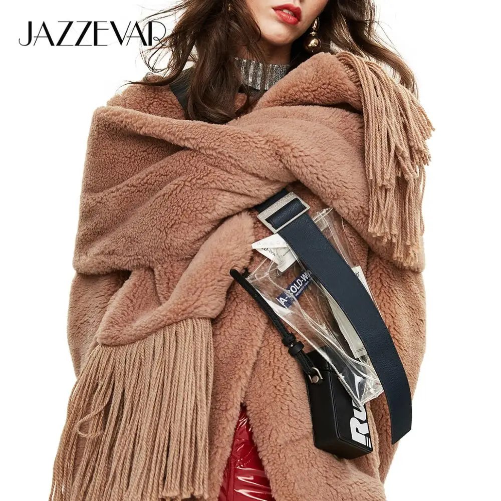 JAZZEVAR 2019 Зимнее новое поступление меховое пальто для женщин высокое качество