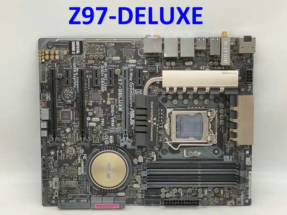 Para Asus Z97 Deluxe Lga1150 Ddr3 Z97 Atx Motherboard Placas Maes Aliexpress