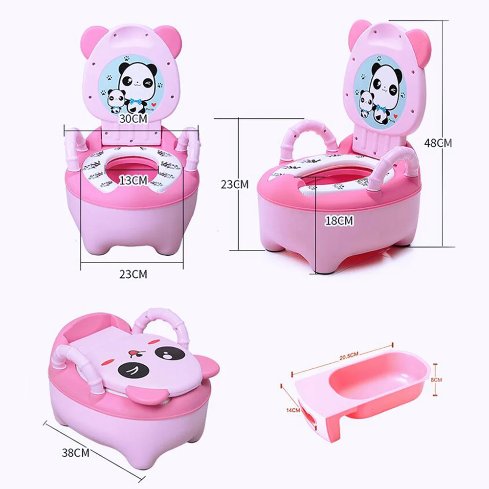 0-6 Years Old Children's Pot Soft Baby Potty Plastic Road Pot Infant Cute Baby Toilet Seat Boys And Girls Potty Trainer Seat WC 6
