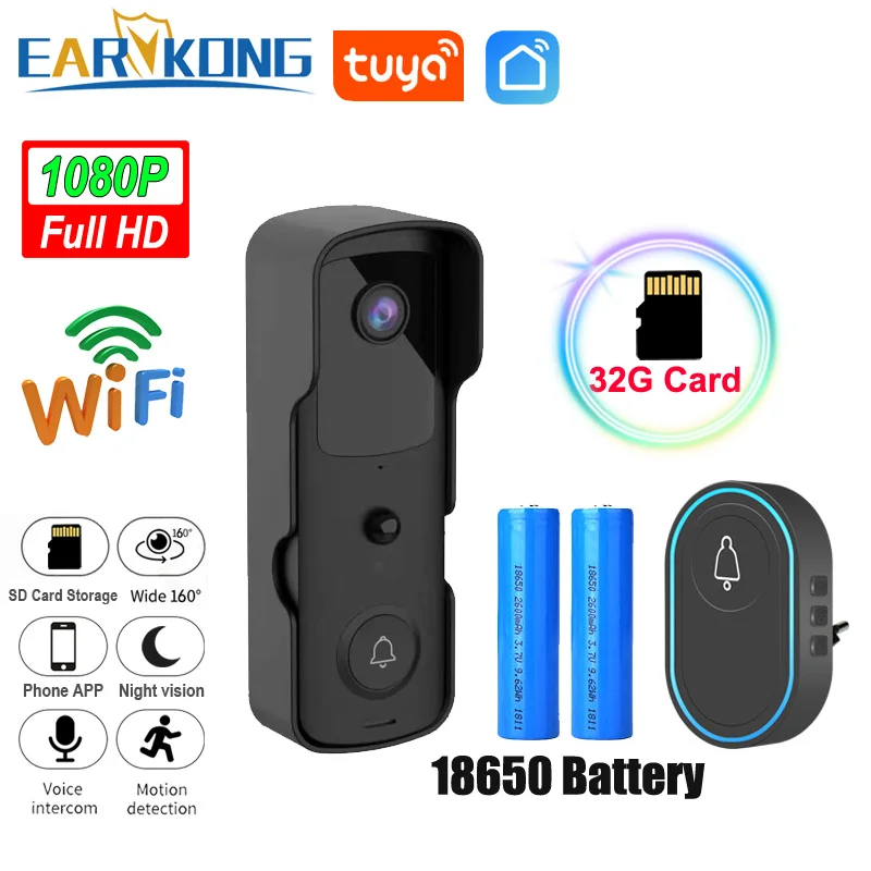 doorbell camera wireless battery