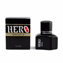 Stylo de couleur noire, une bouteille de 25ml, Portable, encre à fontaine, Pigment, papeterie lisse