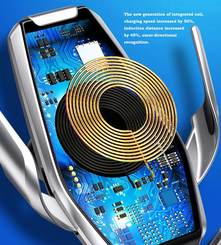 Brorikoy 15 Вт Qi Беспроводное зарядное устройство Автомобильный держатель Зарядка для iPhone 11 Pro XR Xs Max автоматическое крепление Беспроводная Быстрая зарядка для huawei
