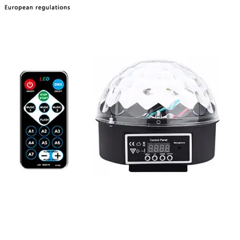 

Crystal Magic Ball Led Stage Lamp Remote Control Disco Laser Light Party Lights Sound Control DMX Lumiere Laser