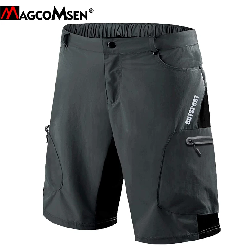 Shorts Men Multi-Pockets Quick-Dry Lightweight Summer Casual Patchwork Straight MAGCOMSEN