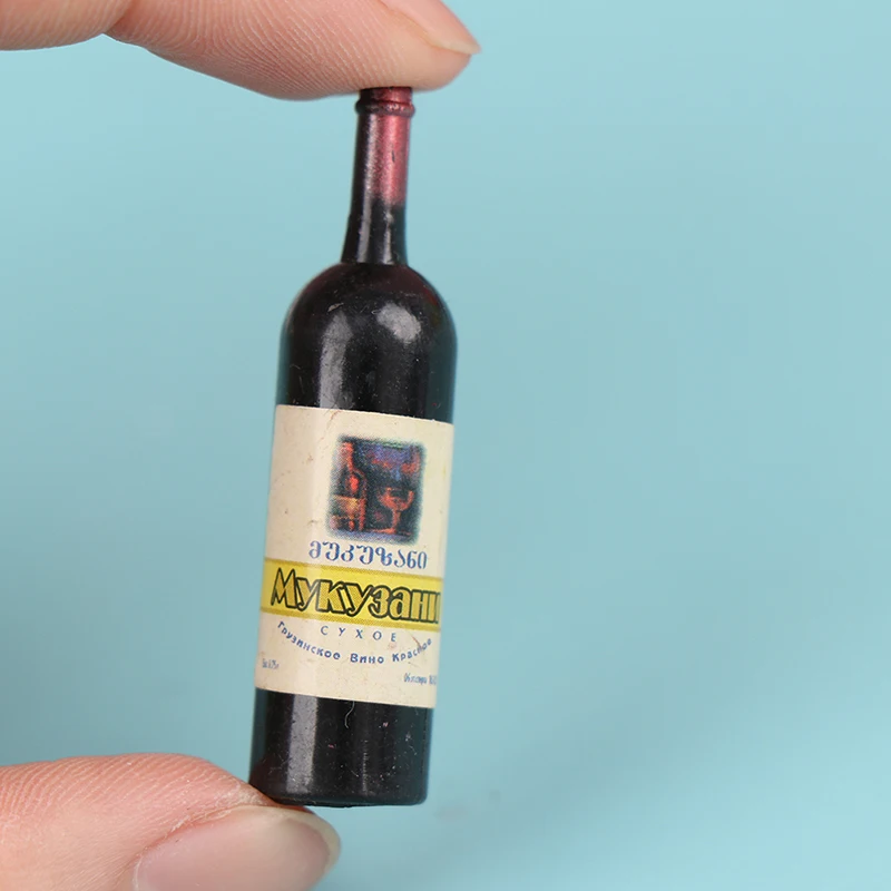 10pcs 1:12 Dollhouse Miniature Resin Bottle Simulation Wine Bottle Model  Doll House Accessories Kids Toys 5