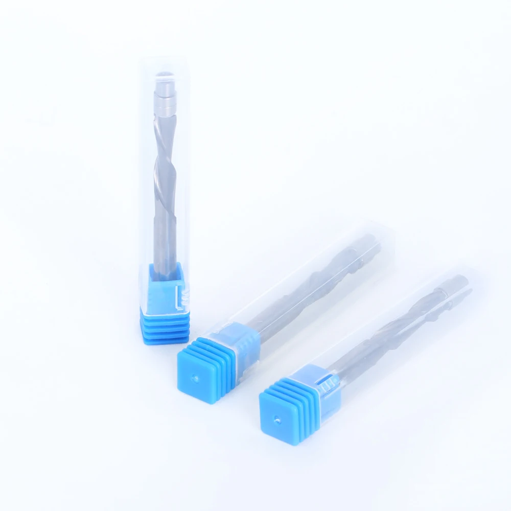 LA VIE 1 PC 6mm 6.35mm shank Solid Carbide Bearing Guided Two Flute Flush Trim Router Bits Woodworking milling cutters end mill