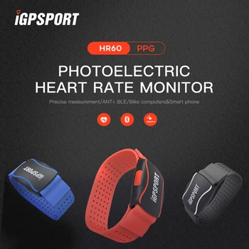 

iGPSPORT Arm Photoelectric Heart Rate Monitor LED light warning HR60 Heart Rate bicycle Computer IPX7 Rechargeable Sport Sensor