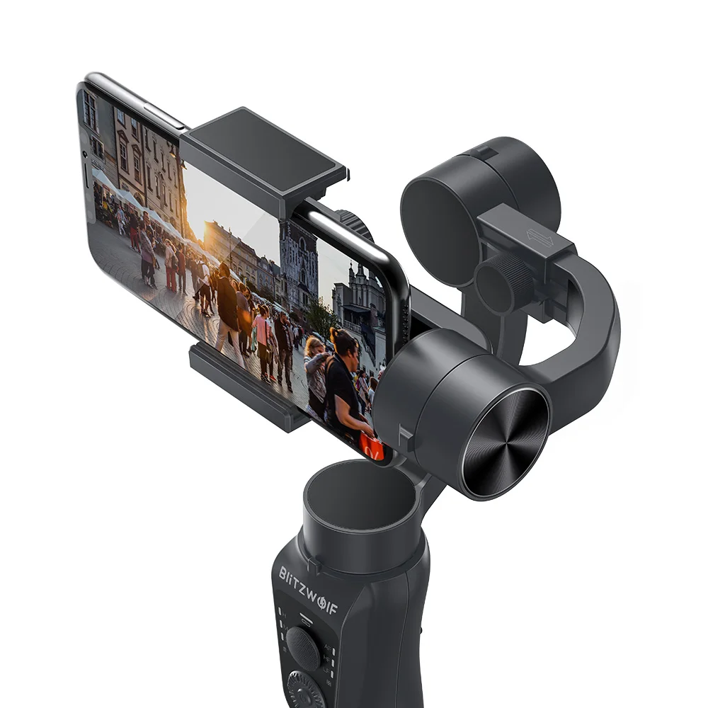  BlitzWolf 3 Axis bluetooth Handheld Gimbal Stabilizer for iPhone Youtube Vlog Xiaomi Huawei Smart C - 4000211125100