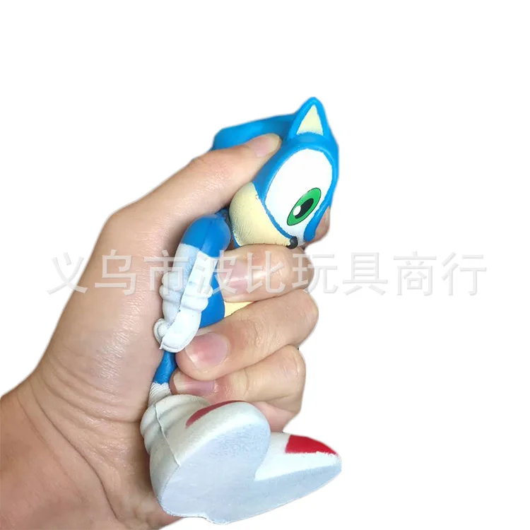 Мягкая звуковая модель Sonic Squishy Toys Pu Расслабляющая вентиляционная игрушка ремесла