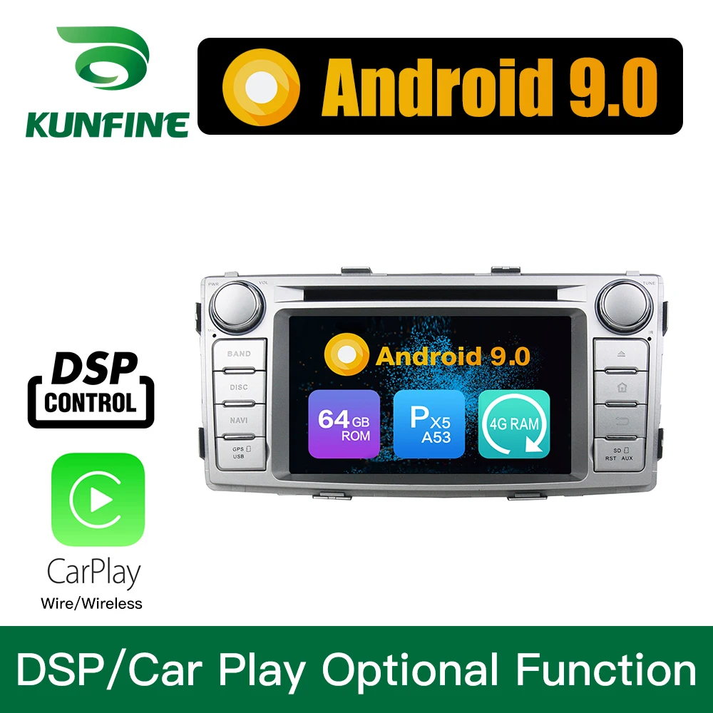 Top Android 9.0 Octa Core 4GB RAM 64GB ROM Car DVD GPS Navigation Multimedia Player Stereo for Toyota Hilux 2012 Radio Headunit 0