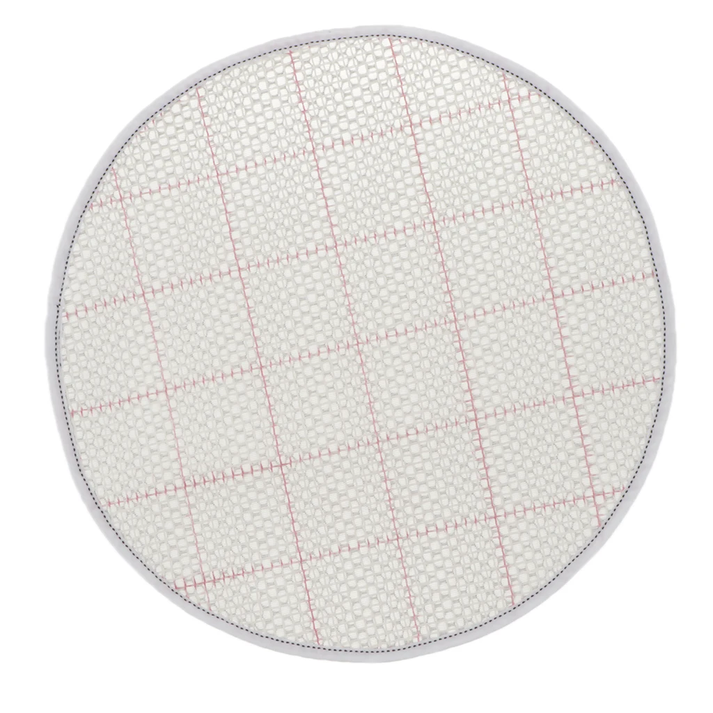 Blank Rug Hooking Mesh Canvas For Rug Carpet Latch Hook Crafts Making Round 38 x 38cm
