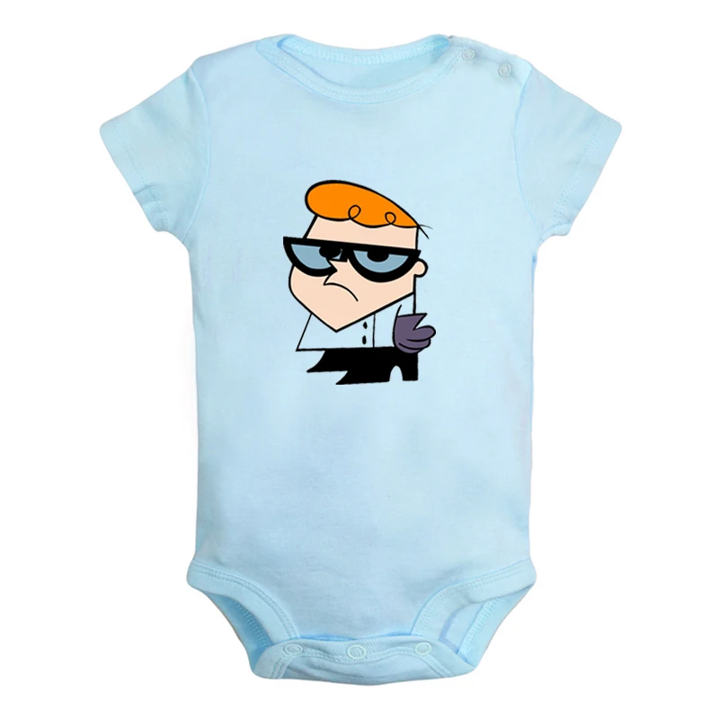 Одежда для новорожденных мальчиков и девочек с надписью «Happy Cute Boy Diego Dexter's Laboratory Dexter Genius»; комбинезон с принтом для младенцев - Цвет: JcBaby879BLD