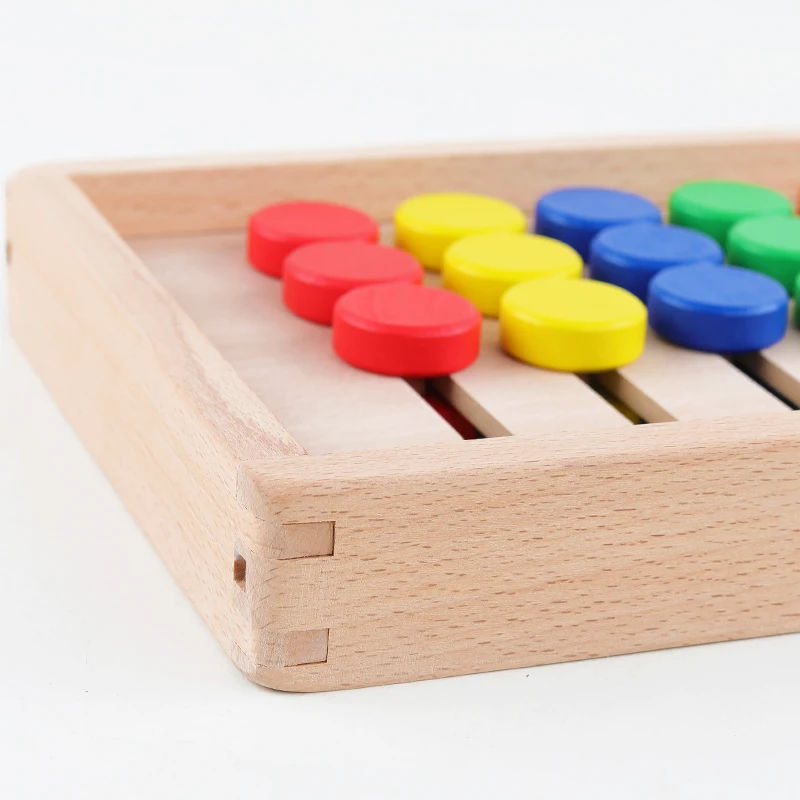 Детские игрушки Монтессори, Развивающие деревянные игрушки, цветные соответствующие познавательные обучающие Обучающие принадлежности, развивающие игрушки для детей, подарок