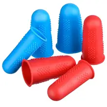 Клей анти-обжигающий палец колпачок 12 шт Силиконовые протекторы для пальцев в 3 размерах E5BB