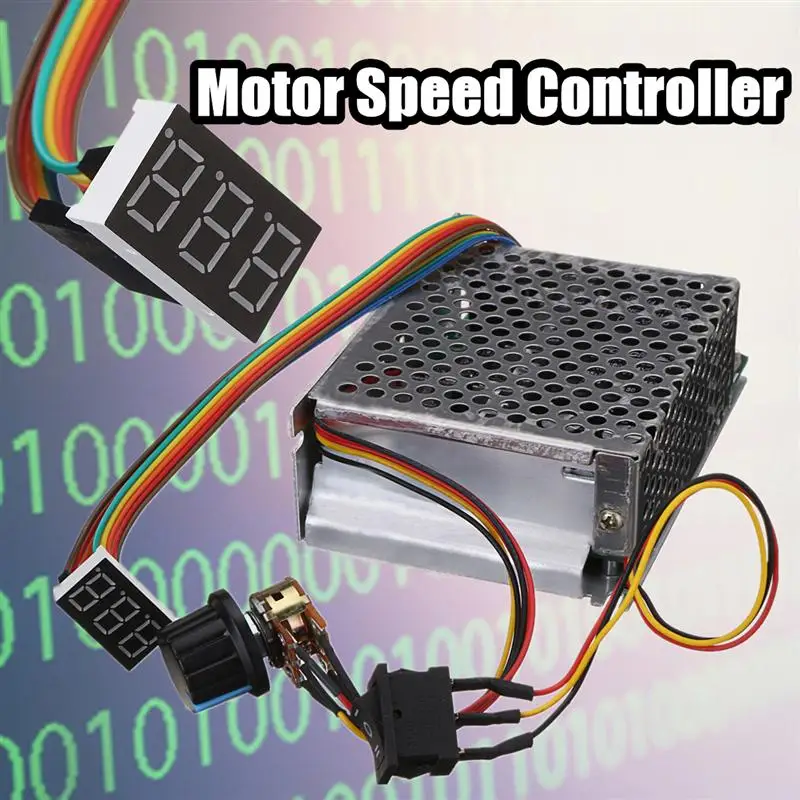 DC10-50V 60A 3000W Реверсивный контроллер скорости двигателя постоянного тока PWM Управление 12V 24V 36V 48V вперед-стоп-сигналами разворота тормозной цифровой Дисплей
