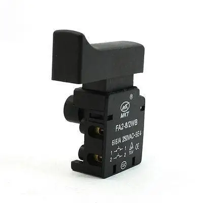 

6A 250VAC DPST 2NC. Manual Operation Lock Trigger Switch for Electric Tool