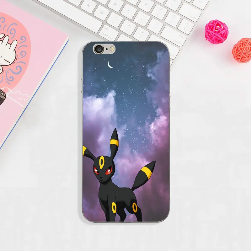 image 4 Горячие Pokemons Блестящий умбреон Мягкий ТПУ силиконовый чехол для мобильного телефона чехол для iPhone X XR XS MAX 10 7 8 Plus 4 4S 5 5S SE 5C - Цвет: image 4