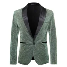 Мужской Хлопковый Блейзер, пиджак для хоста, модная мужская осенне-зимняя повседневная куртка, длинный рукав, для выступлений, топ, блузка# g4