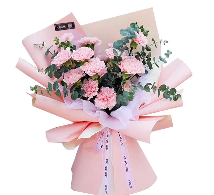 20 Stück/Packung Blumen-Geschenkpapier, zweifarbig, doppelseitig, Blumenstrauß, Blumen-Geschenkpapier, Floristenbedarf, Großhandel_voghion.com