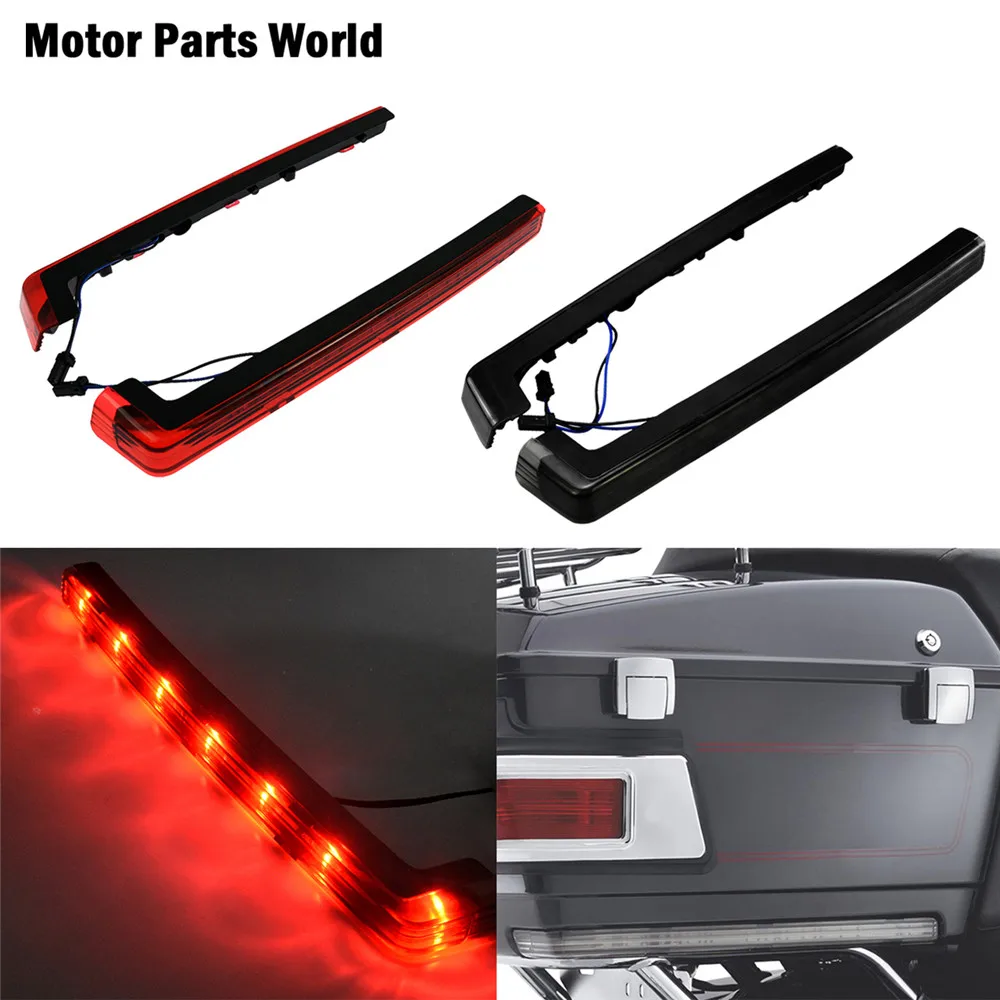 Motorcycle Tour Pak Pack Accent Side Panel LED Light Red/Smoke For Harley Touring Road King Glide FLHR FLHX FLTRX 2006-2021 | Автомобили и