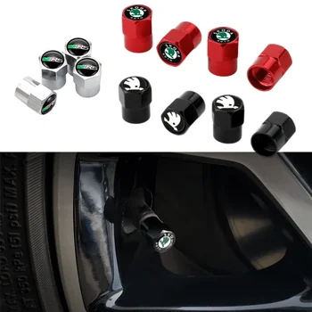 

Car Air Valve Stem Cap Metal Tire Valve Cover Accessories for Skoda VRS Logo Octavia A7 Superb 2 Fabia Rapid Yeti Kodiaq Kamiq