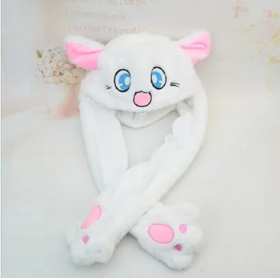 Милый Кролик плюшевая шляпа Забавный Playtoy уха вверх вниз кролик подарок игрушка для детей девушки подруги - Цвет: 1