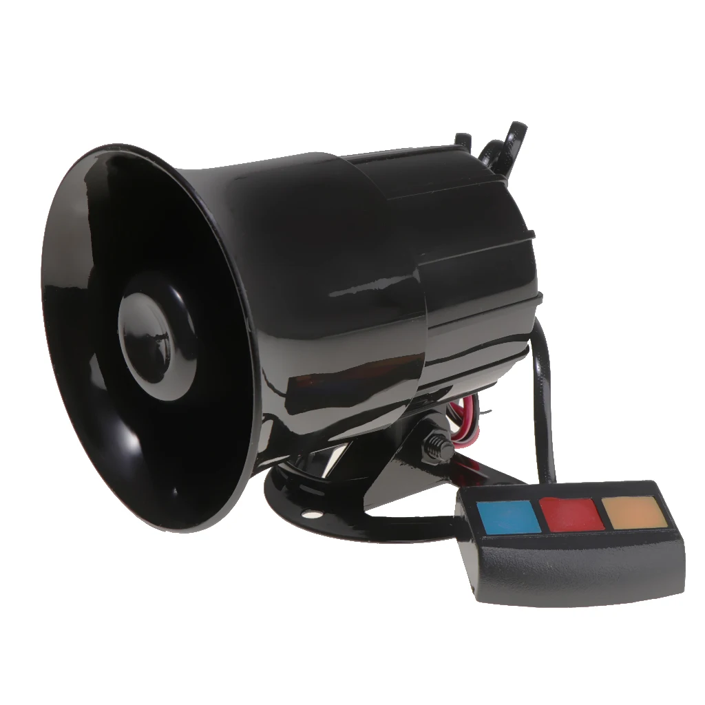 30W 12V Motorcycle Car Loud Horn 110dB Siren Sound Speaker Alarm 3 Sound