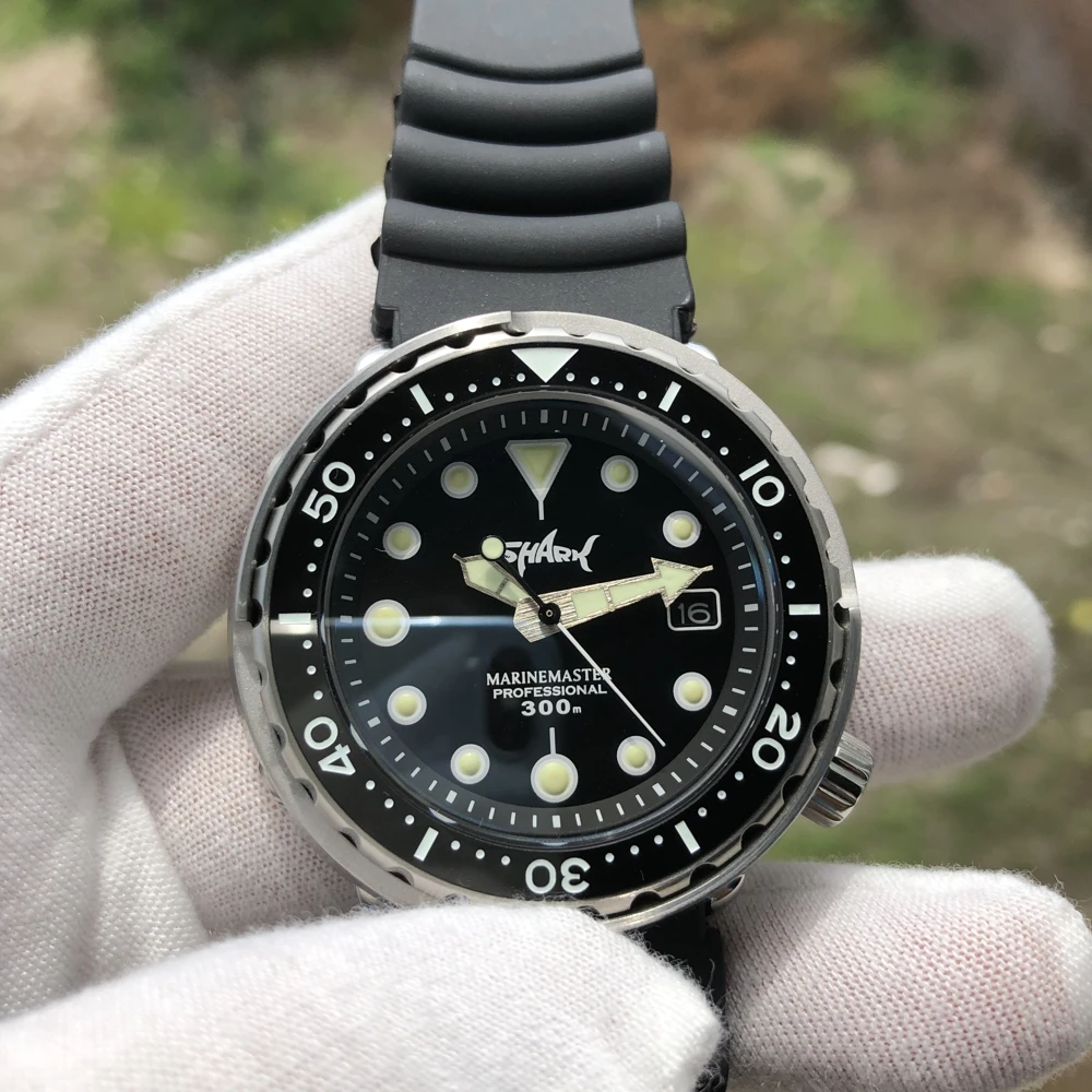 

STEELDIVE 1975Shark Dive Watch 200m Mechanical Watch Men Wrist Automatic C3 Super Luminous Replica Automatic Watches Men
