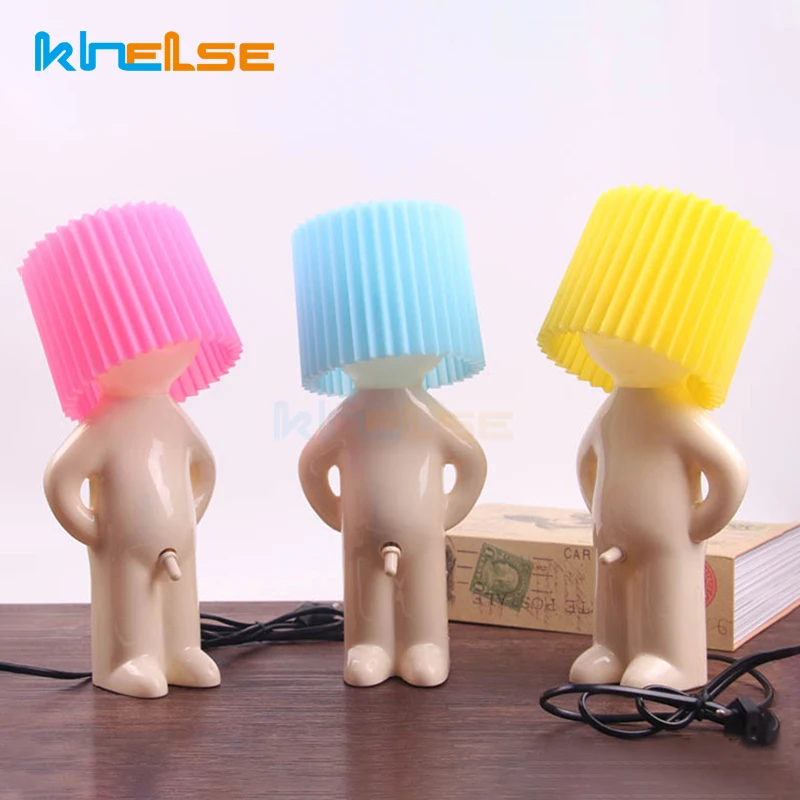 

Creative Cute Boy Night Light LED Desk Lamp Children Gift Bedside Bedroom Living Room Home Indoor Holiday Decor Fixture