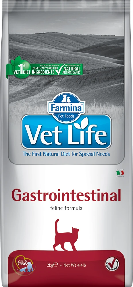 Сухой корм Farmina VET LIFE Feline Gastro-Intestinal диета для кошек 10 кг | Дом и сад