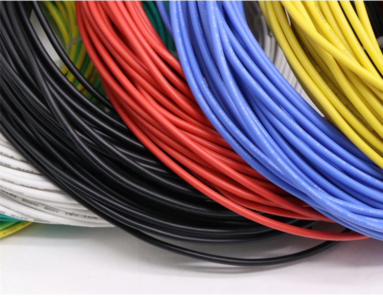 Силиконовый резиновый провод 1 м 28awg электронный медный изолированный