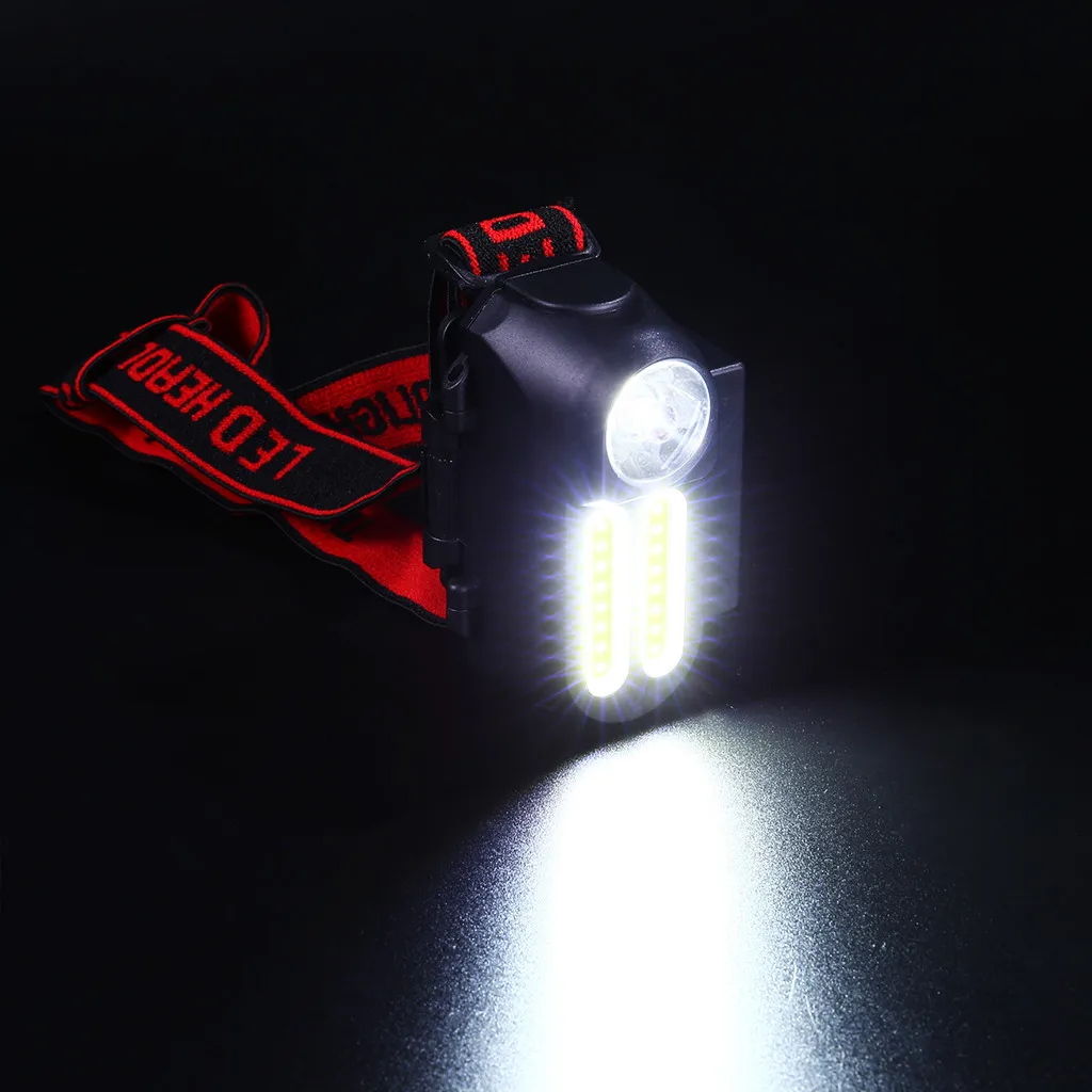 Перезаряжаемый через USB мини налобный фонарь COB светодиодный налобный светильник головной светильник 4 режима 18650 батарея уличный спортивный светодиодный светильник для альпинизма