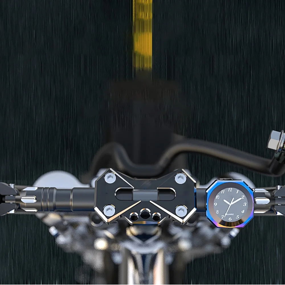 Крепление легко установить часы многофункциональная алюминиевая сплав Прочный Открытый водонепроницаемый светящийся Мотоцикл Часы удобный